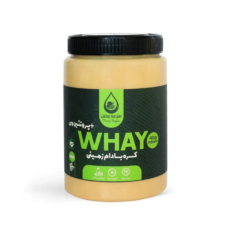 کره بادام زمینی پروتئین وی پگاه