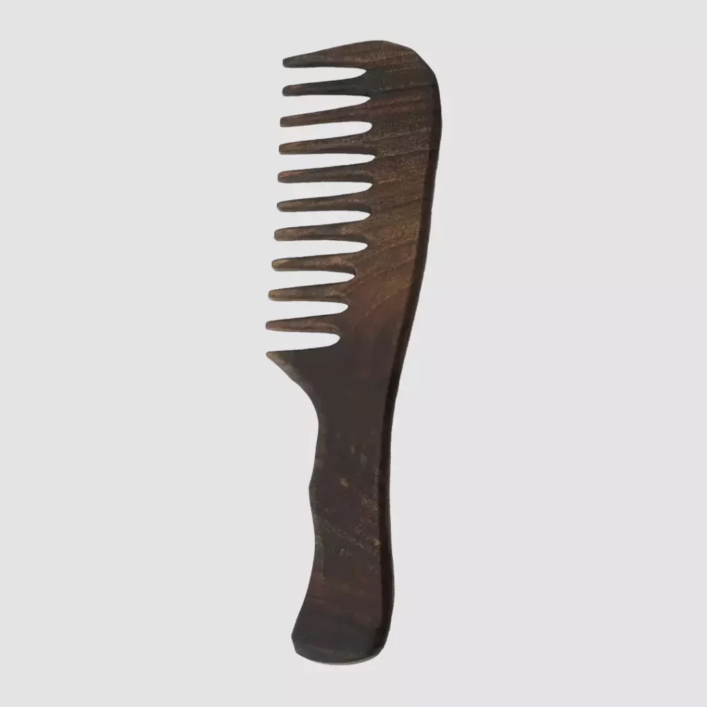 شانه چوبی دسته دار