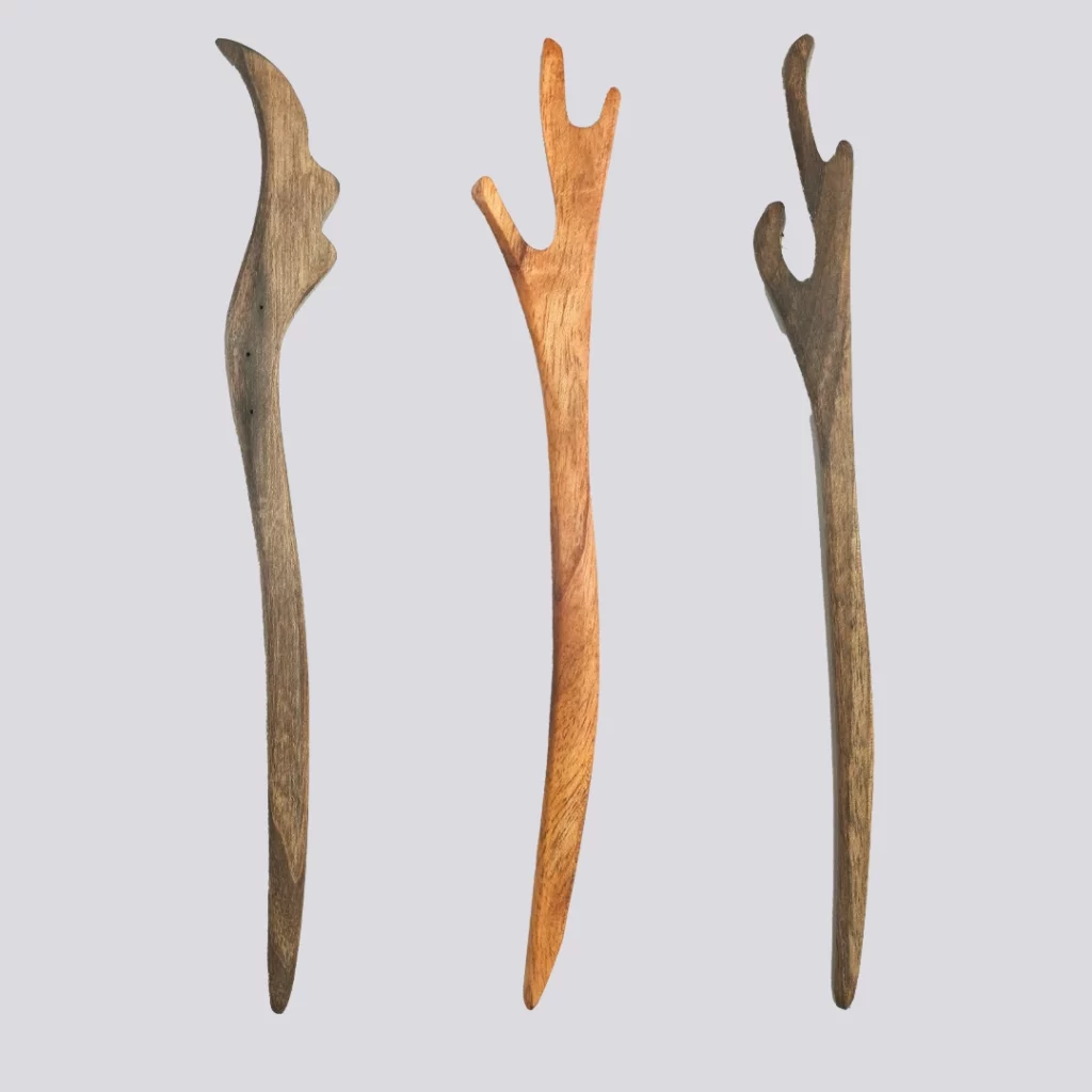 پین چوبی مو کانزاشی