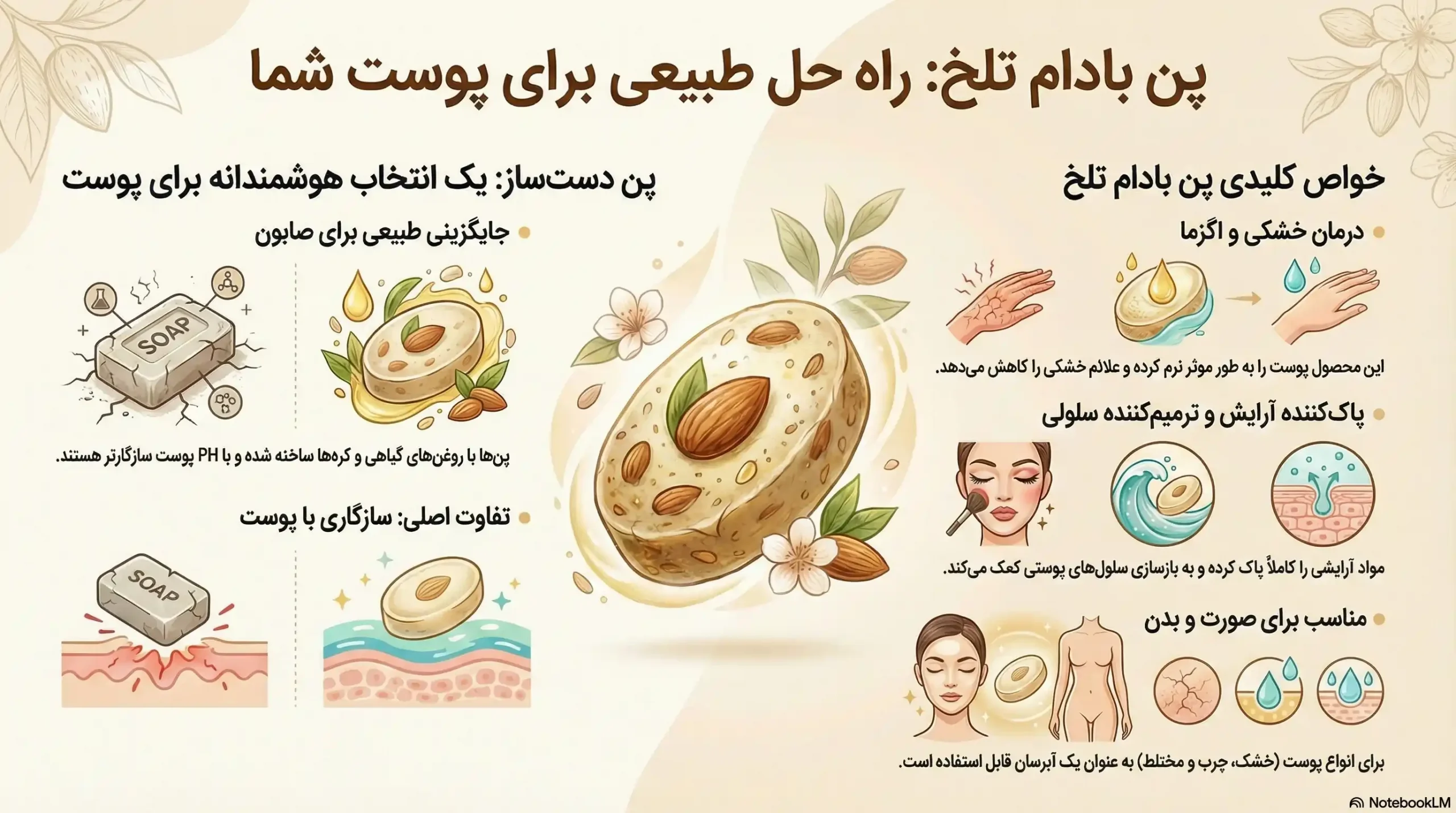 پن بادام تلخ