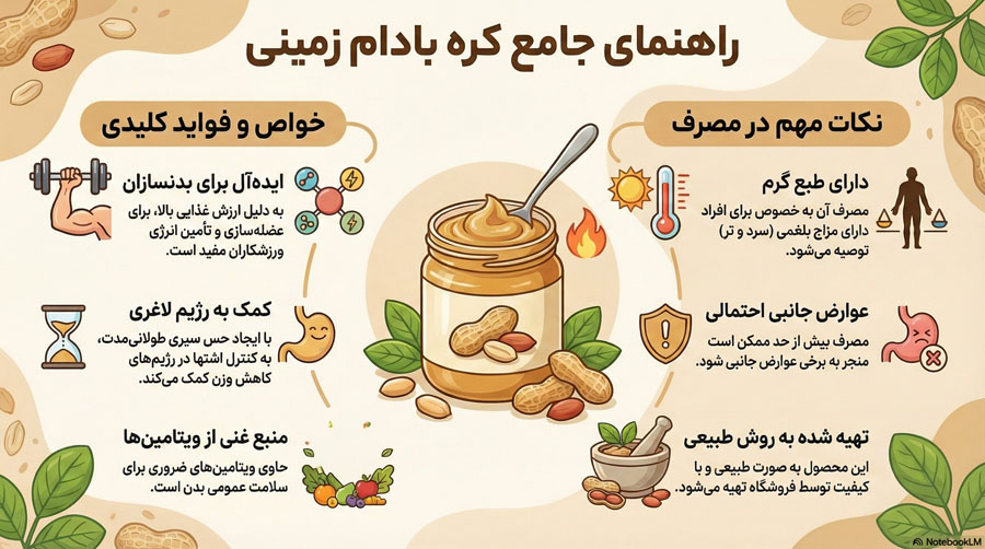 کره بادام زمینی اصل